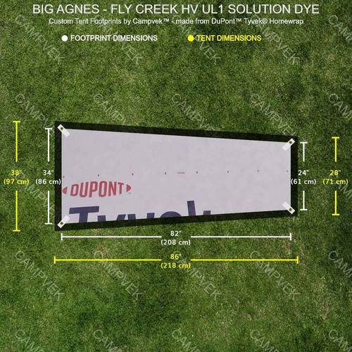 Tyvek footprint for the - footprint, big