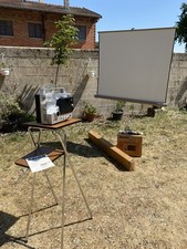 Bauer T16 Sound projecteur boite et notice Écran De Projection + Table Vintage