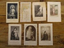 Lot de 7 images pieuses