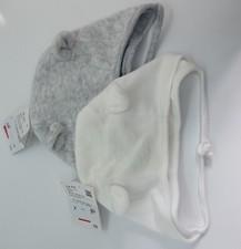 Lot De 2 Bonnets Ourson 6/12 Mois