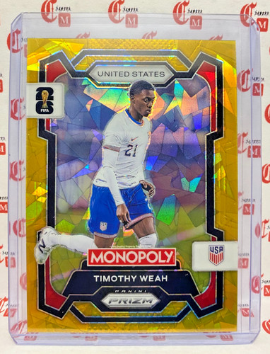Timothy weah gold cracked - weah,