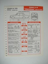 fiche technique RTA  FORD GB