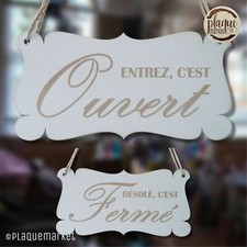 Ouvert / Fermé Panneau de