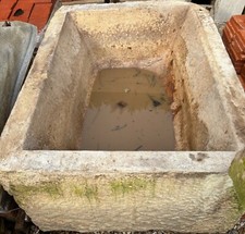 bac bassin timbre auge en pierre ancien