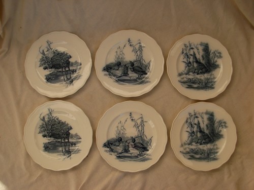 Bwn serie de 6 assiettes - co,serie,