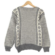 Pull Nordique Gris Motif Fair