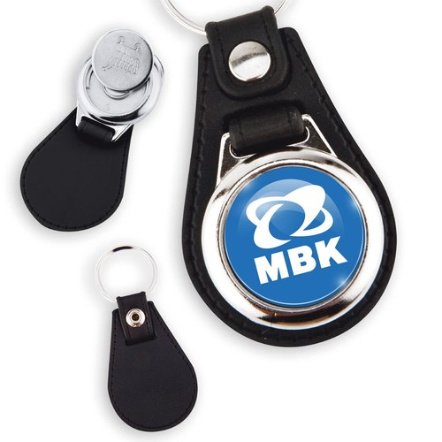 Porte clés simili cuir - en,