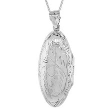 Argent Sterling Main Gravé