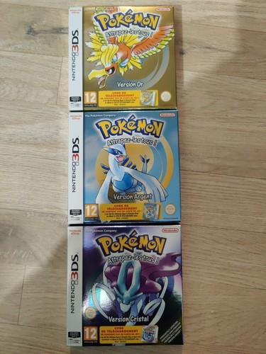 Lot pokémon argent crystal - pokémon,