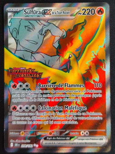 Carte pokémon sulfura de - sulfura, ex