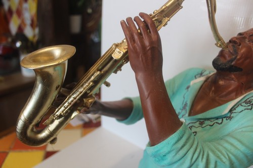 Statue saxophoniste statuette - statue,