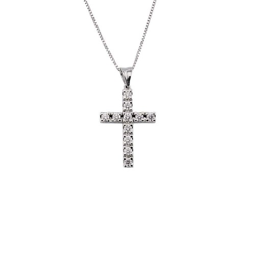 Collier pendentif croix or - collier,