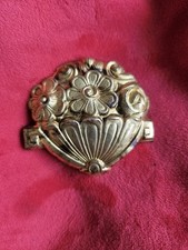 ancien cache clou / cache piton ART DECO en laiton Tableau Cadre Fixation murale