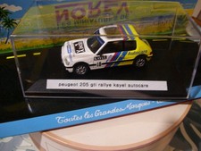 Peugeot 205 GTI Rallye Multicolore Kayel Autocare Gemini  boite 1/43