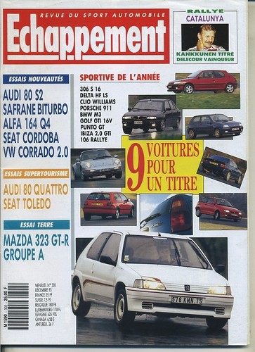 Echappement 302 1993 306 - echappement, n°302