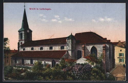 Cpa wich lothringen vue de - in,