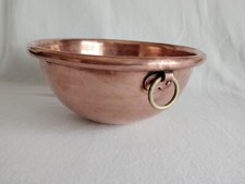 Ancien cul de poule cuivre, 29cm, mixing bol copper french