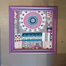 tableau ethnique tons violet rose bleu n°2