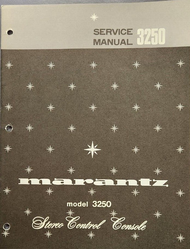 Marantz 3250 stereo control - 3250,