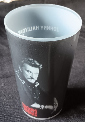 Johnny hallyday verre - johnny,