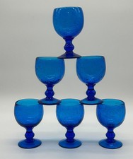 VERRE BIOT BLEU BULLE LOT DE 6
