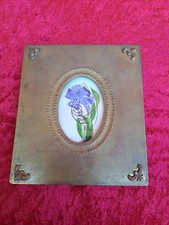 Beau Vieux Cadre En Bronze, Cadre Photo, Avec Petite Aquarelle