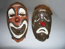 masques en argile de clown