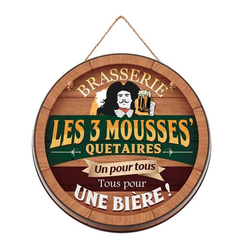 Plaque déco bois - déco, en
