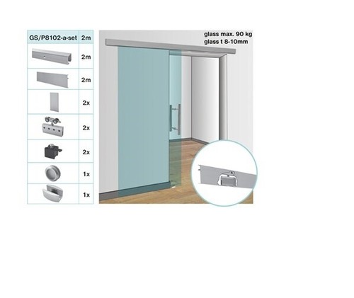 Aluminium porte coulissante - aluminium,