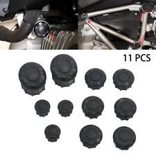 11pcs Bouchon de Couverture de Cadre Trou Noir pour BMW R1200R 2015-2019 Moto