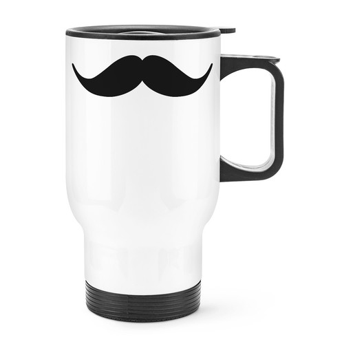 Tasse voyage moustache - de, avec