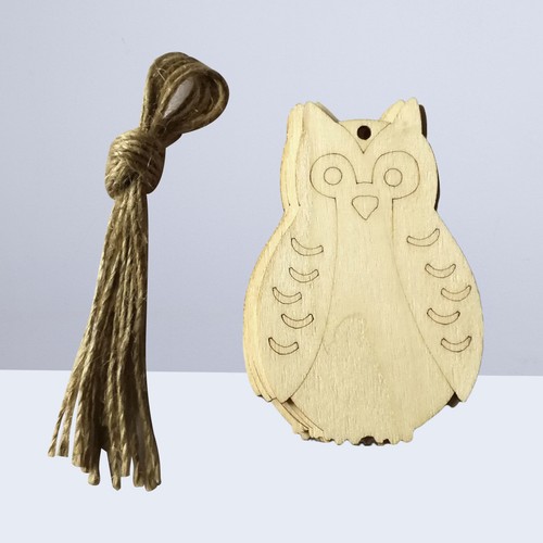 10pcs hibou bois - 10pcs, en