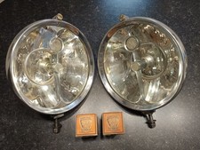 Paire phares Marchal trilux BIFOX 1931 26 cm Bugatti Hispano Voisin Rolls-Royce 