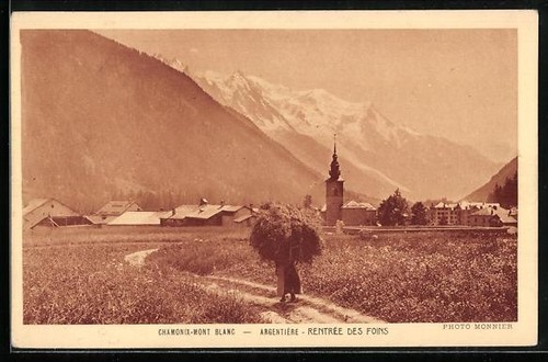 Cpa chamonix argentière - cpa, chamonix,