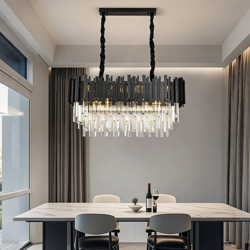 Lustre moderne cristal - lustre, en