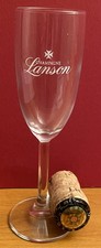 LANSON - Flûte à Champagne en verre avec inscription de la marque