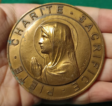 MEDAILLE BRONZE ♦ CADETS NORMANDS 1898-1998 - CHARITE SACRIFICE PIETE - TAIRAC