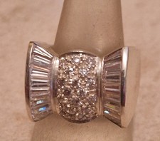  Chevalière Tank Modèle Papillon argent   925   oxydes    poids 10.8g