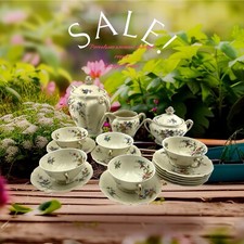 ancien service à café thé porcelaine ancienne fabrique Royale Limoges France