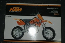 MANUEL UTILISATEUR Origine KTM pour 50 Mini Junior Senior Adventure  Année 2003