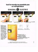 PUBLICITE  1975   GENERAL ELECTRIC   réfrigérateur éléctromenager