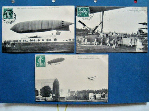 Le dirigeable militaire - cp,