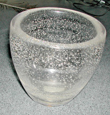 Vase bulles daum cristal - à,