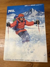 Affiche Poster Ski Skiing Resort Petzl Mountain Montagne Randonnee Y Marchand