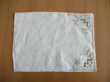 TOVAGLIETTA CENTO RICAMATA A MANO - ANNI 40/50 - PURO LINO