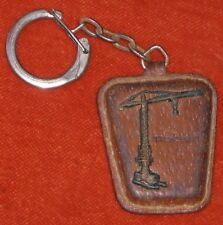 Porte-clés key ring GRUE POTAIN MAGUEUR & Cie Rte Marseille NICE on cuir vintage