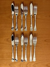 Christofle Atlantide,6 Couverts À Poisson :12 Pièces État Proche Du Neuf 