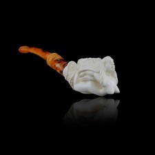 Pipe en écume de mer Nude Lady sculptée à la main, pipe à tabac à fumer...