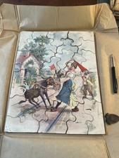 Puzzle en Bois Ancien : scène