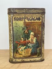 Ancienne Boite en tôle lithographiée Korff Cacao - Chocolat Amsterdam